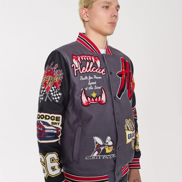 Men's Gray Bomber Jacket - Picture 10 of 13